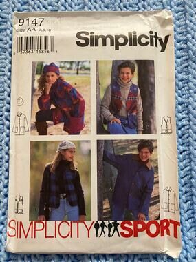 Simplicity Sewing pattern 9147 kids top vest hat